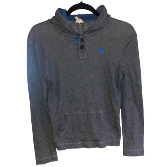 abercrombie kids Other - Abercrombie Kid’s Hooded Long Sleeve Shirt w/ Kangaroo Pocket Size M EUC Unisex
